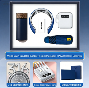 Artículos <span class=keywords><strong>de</strong></span> Regalo Electrónicos: Set <span class=keywords><strong>de</strong></span> Regalo Corporativo con Termo, Masajeador <span class=keywords><strong>de</strong></span> Cuello, Paraguas y Batería Externa (Logotipo Personalizado <span class=keywords><strong>de</strong></span> la Empresa) - Product Image 2