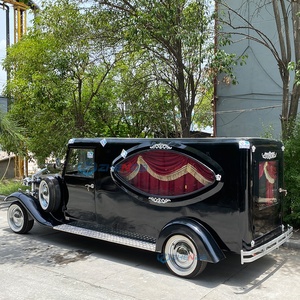 High Quality Black 2 Seats Funeral Vintage Car Supplier Electric Luxury Funeral Classic Car With CE Certification - Product Image 3