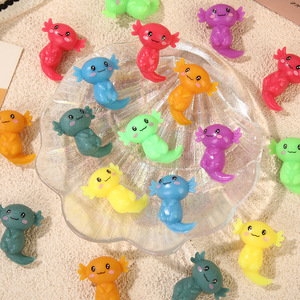 Jouets Squishy Axolotl Multicolores en TPR Souple, Jouets Anti-Stress à Presser, Jouets Sensoriels Animaux Mignons pour Enfants et Adultes, Cadeaux de Fête - Product Image 3