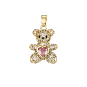 Joyería de Circonio con Microincrustaciones, Estilo Europeo y Americano, Muy Vendida, Linda Collar con Colgante de Oso, Cadena Versátil - Product Image 5