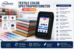 Spectrophotomètre textile portable 400-700nm, résolution 1nm, analyseur de correspondance des couleurs, testeur de différence de couleur OEM, Fabric Sensegood - Product Image 4