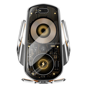 Support de téléphone de voiture à <span class=keywords><strong>induction</strong></span> intelligente de style punk tendance, chargeur de téléphone sans fil rapide 15w, support de téléphone de navigation pour voiture - Product Image 6