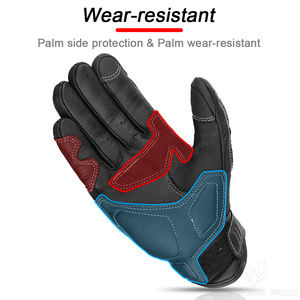 قفازات دراجات نارية بنية كلاسيكية للرجال لركوب الدراجات النارية بشاشة تعمل باللمس قفازات الدراجات النارية - Product Image 4