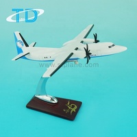 Modèle d'avion Aero Mongolia Fokker 50 1/105 24cm en résine, personnalisable, artisanat artistique, cadeau d'affaires