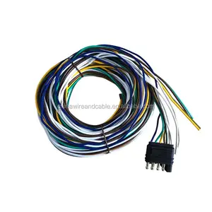 Electrical customized auto wiring harness 5 way flat harness car connector cable assembly