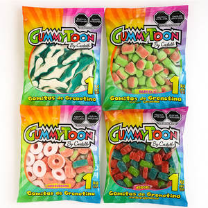 Fabrika doğrudan tedarik toplu ekşi sakızlı şeker çanta ambalaj özel etiket hizmeti markalar için kullanılabilir - Product Image 2