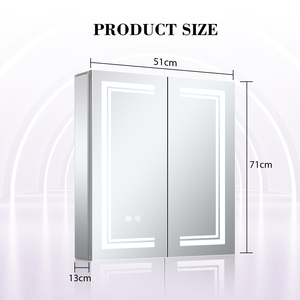 2025 nouveau design <span class=keywords><strong>armoire</strong></span> à miroir en aluminium LED <span class=keywords><strong>de</strong></span> haute qualité pour salle <span class=keywords><strong>de</strong></span> bain <span class=keywords><strong>avec</strong></span> désembuage <span class=keywords><strong>et</strong></span> <span class=keywords><strong>prise</strong></span> <span class=keywords><strong>de</strong></span> rasoir USB intégrée - Product Image 3