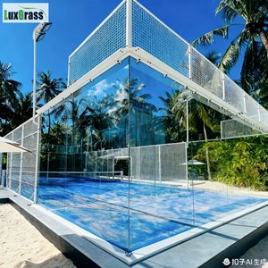 Logotipo personalizado al aire libre 10*20m Paddle Tennis Partido profesional 360 grados Vista panorámica Padre Court Indoor Padre Court - Product Image 4
