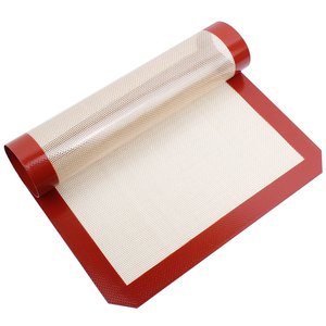 Tapis de cuisson en silicone antiadhésif résistant à la chaleur pour plaque de cuisson demi-format 16,5*11,6 pouces, idéal pour la cuisson des biscuits - Product Image 5