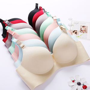 B C Cup Épaisse Éponge Fit AB Cup et Éponge Mince Fit BC Cup Nude Solide Couleur Push up Soutien-Gorge Sans Couture - Product Image 1