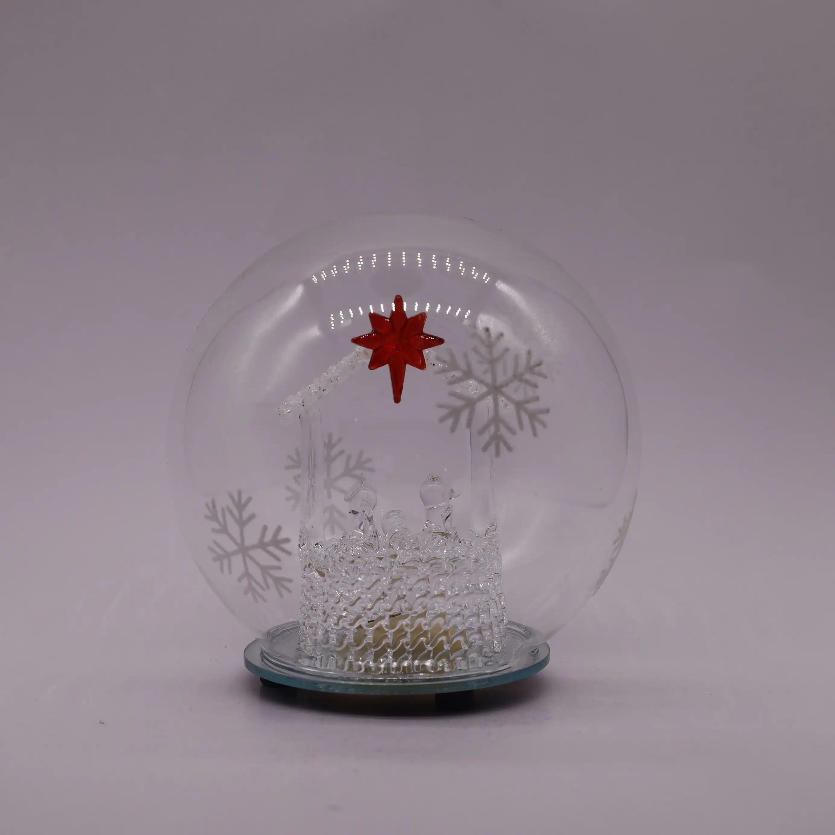 אירופאי חדש עץ חג המולד שלג בית זכוכית LED זכוכית דקורטיבי מנורת שלג גלוב מנורה