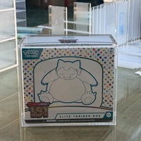 Boîte de protection moderne ETB Elite Trainer Box pour cartes TCG, avec couvercles magnétiques, anti-rouille, protection UV, pré-assemblée, transparente, directement de l'usine