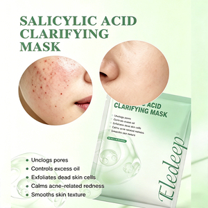 L FACE SHEET Mask/Oliecontrole & poriënverfijnend gezichtsmasker/Natuurlijk plantenextract voor een heldere huid/Versterkt de huidbarrière/Vrouwen & Mannen - Product Image 1