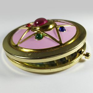 Specchio per il trucco tascabile da viaggio magico in metallo a doppia vista per il <span class=keywords><strong>regalo</strong></span> di compleanno della ragazza - Product Image 4
