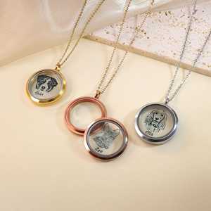 Collier commémoratif <span class=keywords><strong>en</strong></span> argent sterling pour animaux <span class=keywords><strong>de</strong></span> compagnie, avec gravure DIY <span class=keywords><strong>de</strong></span> <span class=keywords><strong>photo</strong></span>, cadeau pour <span class=keywords><strong>chien</strong></span>, pour l'exportation - Product Image 2