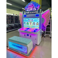 Machine de jeu d'arcade interactive parent-enfant à monnayeur, avec blocs de piano et jeux vidéo musicaux d'intérieur, à prix d'usine
