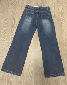 <span class=keywords><strong>Jeans</strong></span> da <span class=keywords><strong>Uomo</strong></span> di <span class=keywords><strong>Alta</strong></span> Qualità Personalizzati, Pantaloni Casual con Effetto Lavato e Strass, Modello Largo - Product Image 2