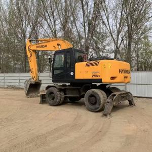 Excavatrice Hyundai R210w-7 d'occasion avec composants principaux intactes (PLC, moteur, boîte de vitesses, pompe à engrenages, roulement) 21 tonnes - Product Image 3