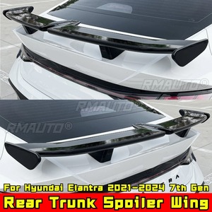Rear <b>Trunk</b> Spoiler Wing Rear Roof Spoiler Body Kit Compatible With Hyundai Elantra 2021-2024 7th Gen PRO Style Car Accessories - Product Image 4