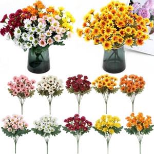 5 Bundle Look Real Full Vibrant Waterproof Artificial Outdoor <strong>Sunset</strong> Mums <strong>Flowers</strong> , Artificial <strong>Flower</strong> Fall <strong>Flower</strong> Daisy - Product Image 4