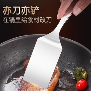 Spatule en acier inoxydable robuste, résistante au four, pour griller, faire des crêpes, des pizzas, des steaks, des gâteaux, ustensiles de cuisine - Product Image 4