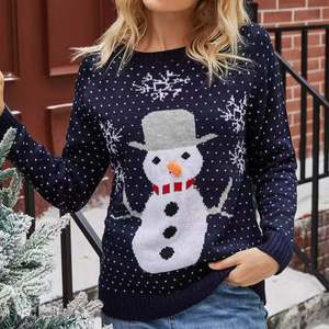 <span class=keywords><strong>Bon</strong></span> <span class=keywords><strong>prix</strong></span> femmes hommes anime drôle bonhomme de neige tricoté <span class=keywords><strong>pull</strong></span> 2021 chandail de noël personnalisé - Product Image 2