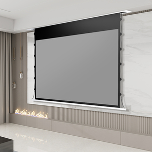 110 Inch Embedded Hidden <strong>Ceiling</strong> <strong>Projector</strong> <strong>Screen</strong> for Home Use HD Electric Remote Control Lifting Anti-light <strong>Projector</strong> <strong>Screen</strong> - Product Image 1
