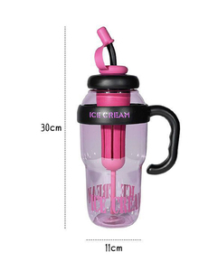 1300ml Cute <b>Large</b> Capacity Drinking Cup with Tritan Plastic Straw Safe and Odorless - Product Image 2