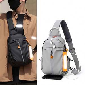 Sac banane imperméable grande capacité pour hommes et femmes, tendance, décontracté, bandoulière, sac de poitrine, logo personnalisé, ceinture, fermeture éclair - Product Image 6