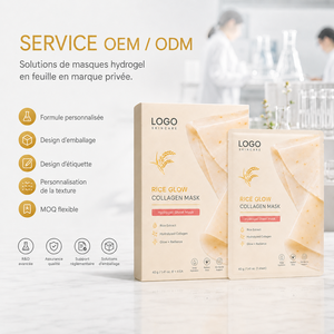 มาส์กไฮโดรเจลเกาหลี ODM/OEM ช่วยเติมเต็มริ้วรอยเล็กๆ กระตุ้นผิวให้เปล่งปลั่ง บำรุงผิว ชุ่มชื้น คอลลาเจน ไรซ์โกลว์ คอลลาเจนมาส์ก - Product Image 3