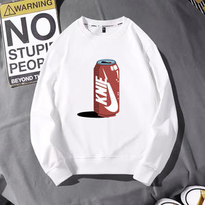 Sweat à capuche pour homme, mode automne-hiver, nouveau coton éponge, coupe ample, grande taille, col rond, manches longues, motif lettres - Product Image 3