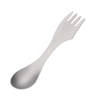 Fourchette-cuillère-couteau-éplucheur-ouvre-bouteille 5-en-1 ultralégère en titane, portable, pour pique-nique, camping et randonnée