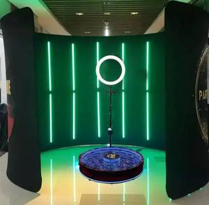 La migliore qualità e il prezzo basso vendono vetro portatile LED slow motion Photo Booth distributore automatico sfondo 360 foto cabina - Product Image 3