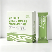 Matcha Green Tea Protein Bar with Cranberry Blackcurrant Cashew Cherry for Energy Recovery Private Label
