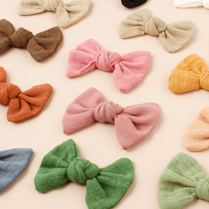 Vendita calda graziose bambine fiocchi forcine per capelli per bambini Candy Color barretta stampa floreale spilla accessori - Product Image 6