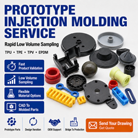 Servicio de Moldeo por Inyección de Prototipos, Muestreo Rápido de Bajo Volumen, Piezas de Plástico Personalizadas, TPU, TPE, TPV, EPDM, Fabricante OEM
