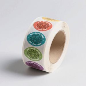 Autocollants personnalisés pour emballage de boîtes cosmétiques, rouleau brillant, estampage à chaud, feuille d'or rose, étiquettes autocollantes, papier de soie - Product Image 6