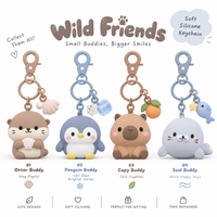 Fabricant de porte-clés personnalisés en gros, porte-clés en caoutchouc PVC souple 3D, porte-clés personnalisés de dessins animés et d'anime pour supermarchés