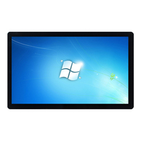 Monitor de pantalla táctil de panel frontal de 23,8 "24" True-Flat con interfaz USB