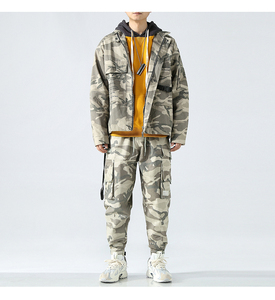 Hot Selling 100% Cotton Printed Jogger Pants Cargo <strong>Sports</strong> Pants <strong>Men</strong> Cargo <strong>Trousers</strong> - Product Image 4