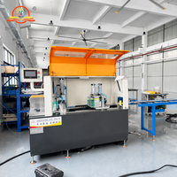 Machine de découpe CNC d'aluminium entièrement automatique à alimentation horizontale pour pièces automobiles, avec lame de scie multi-barres de 550 mm, pour usine de machines