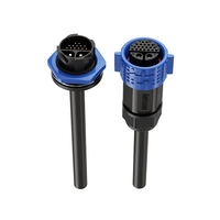 Connecteur étanche auto-bloquant Jnicon M25 2+20 broches 22 cœurs 20A 5A 300V 60V IP67 1500V, ensemble circulaire hybride