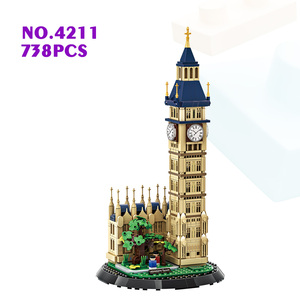 Wange 4211 Torre <span class=keywords><strong>Elizabeth</strong></span> de Londres, Maqueta de Plástico de Atracciones, Juguete de Bloques de Construcción para Niños, Regalo - Product Image 1