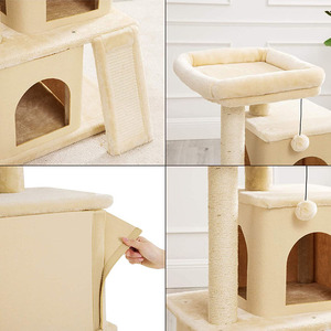 Piattaforma gialla Multi livello per Scratching Post grande torre per gatti condomini per animali domestici casa per giochi - Product Image 6