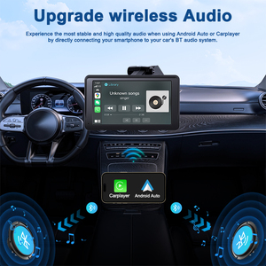 Pantalla CarPlay de 7 ", Kits de Monitor de cámara trasera de electrónica automotriz Android, módulo de Audio actualizado, altavoz incorporado Bluetooth FM - Product Image 3