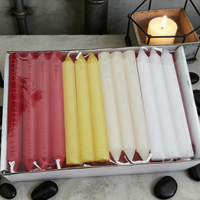 Nouvelle Conception Bougie Artisanale Colorée à Flamme Colorée Sans Fumée pour Mariages, Noël, Halloween, Pâques, Utilisation à la Maison et à l'Église