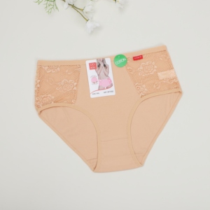 Culotte UOKIN classique côtelée en coton pur 95% taille haute <span class=keywords><strong>sexy</strong></span> pour jeunes mamans grandes tailles XXL avec dentelle - Product Image 5