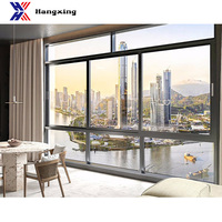 Puertas Corredizas Modernas de Alta Resistencia con Paredes de Aluminio Primario 6063-T5 de Alta Densidad y 2.0 mm de Espesor para Sala de Estar, Hotel y Uso Exterior