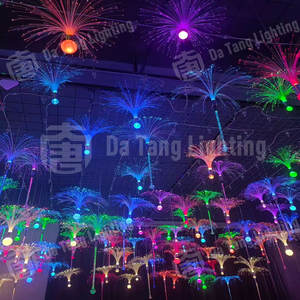 Lampe méduse à changement de couleur pour extérieur, idéale pour les festivals, les parcs, les places et la décoration de paysages marins - Product Image 4