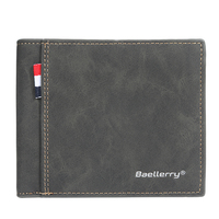 Dompet Pria Baellerry Multi Kantong Kasual Model Pendek Terbuka Kecil Tempat Kartu